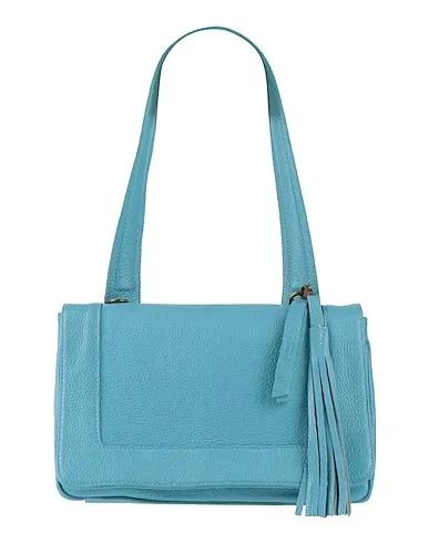 Sky blue Leather Shoulder bag