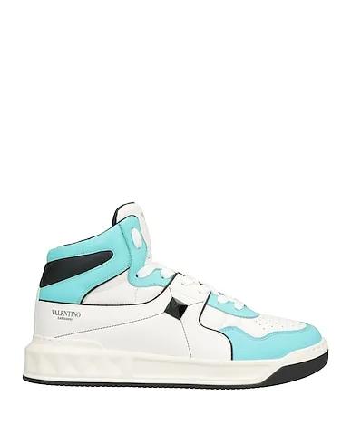 Sky blue Leather Sneakers
