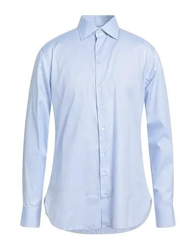 Sky blue Plain weave