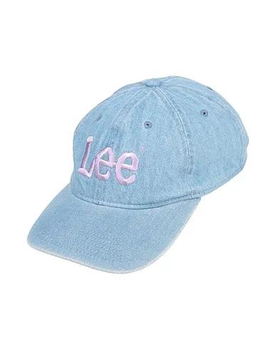 Sky blue Plain weave Hat