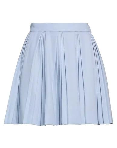 Sky blue Plain weave Mini skirt