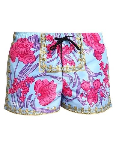 Sky blue Plain weave Swim shorts