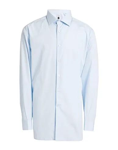 Sky blue Poplin Solid color shirt