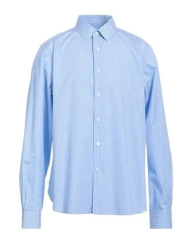 Sky blue Poplin Striped shirt