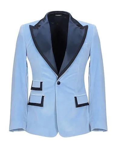 Sky blue Satin Blazer