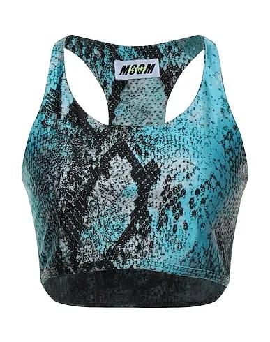 Sky blue Synthetic fabric Crop top