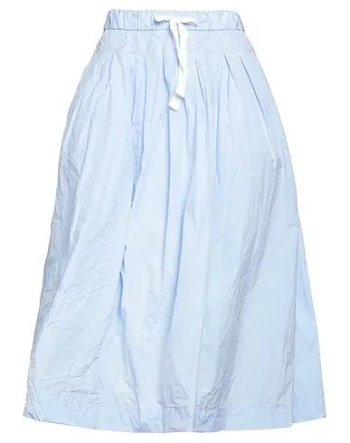Sky blue Techno fabric Midi skirt