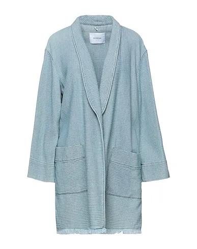 Sky blue Tweed Full-length jacket