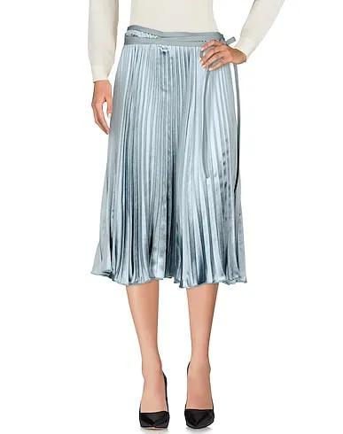 Sky blue Velvet Midi skirt