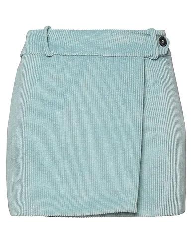 Sky blue Velvet Mini skirt