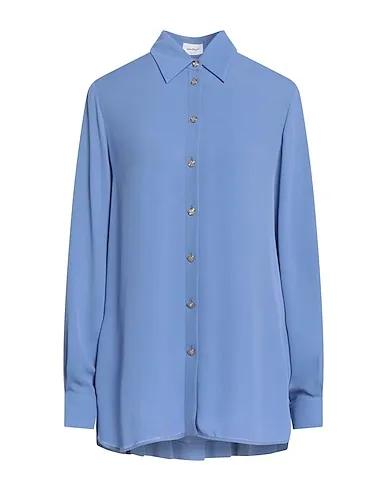 Slate blue Crêpe Silk shirts & blouses