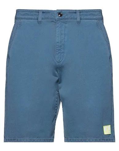 Slate blue Gabardine Shorts & Bermuda