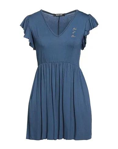 Slate blue Jersey Short dress