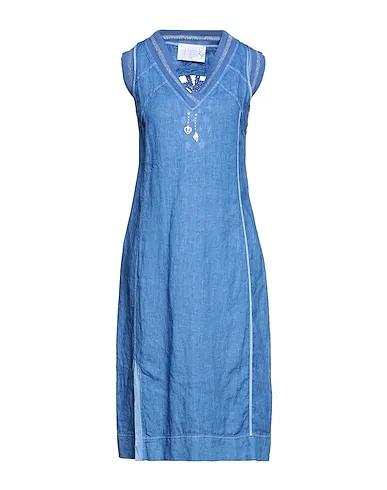 Slate blue Knitted Midi dress
