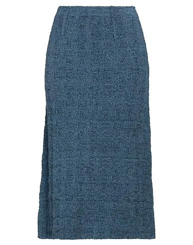 Slate blue Knitted Midi skirt