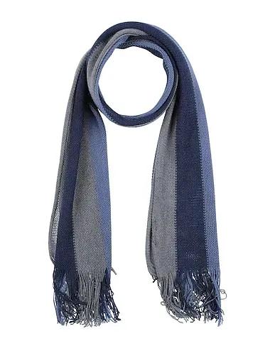 Slate blue Knitted Scarves and foulards