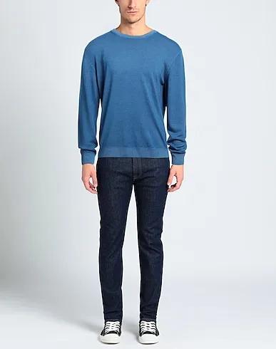 Slate blue Knitted Sweater