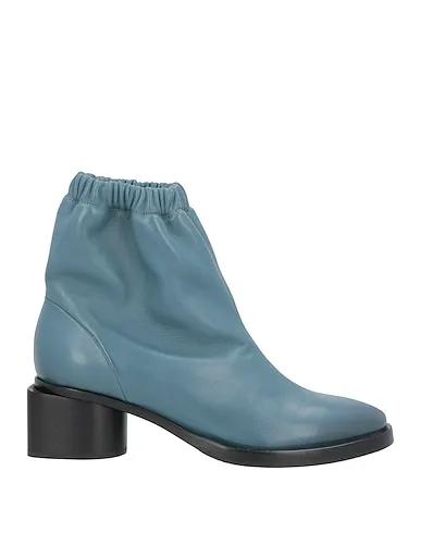 Slate blue Leather Ankle boot