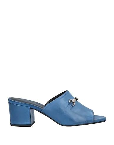 Slate blue Leather Sandals