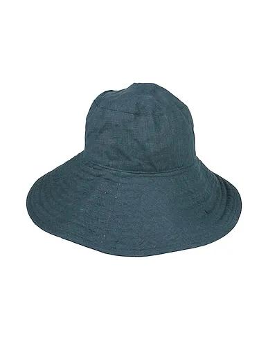 Slate blue Plain weave Hat