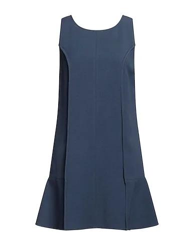 Slate blue Plain weave Short dress