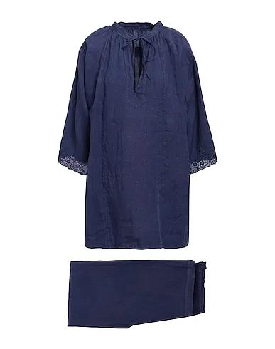 Slate blue Plain weave Sleepwear