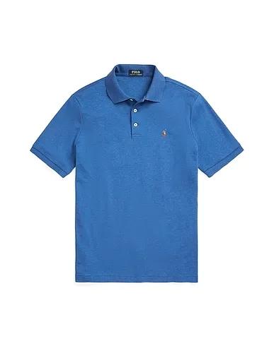 Slate blue Polo shirt CUSTOM SLIM FIT SOFT COTTON POLO SHIRT
