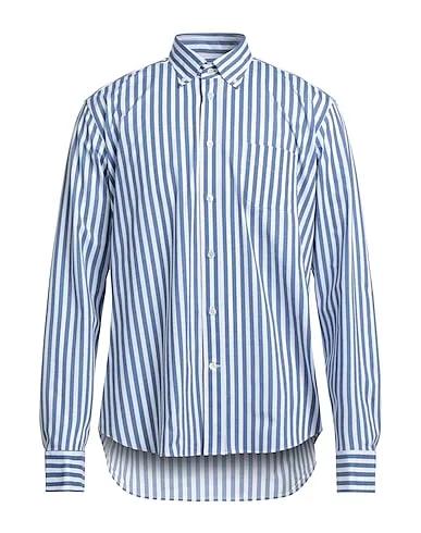 Slate blue Poplin Striped shirt