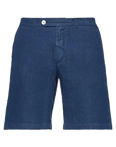 Slate blue Silk shantung Shorts & Bermuda