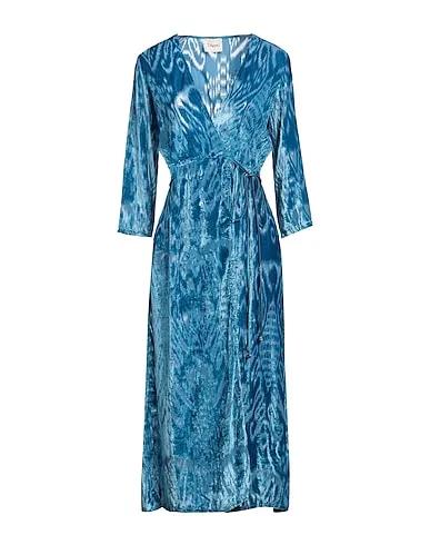 Slate blue Tulle Midi dress