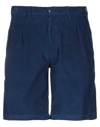Slate blue Velvet Shorts & Bermuda