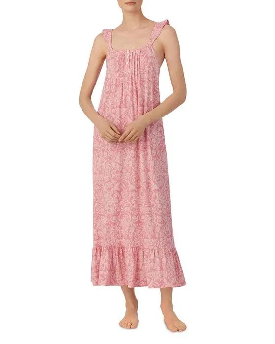 Sleeveless Tiered Nightgown 