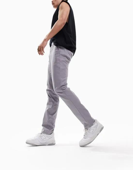 slim chinos in light gray