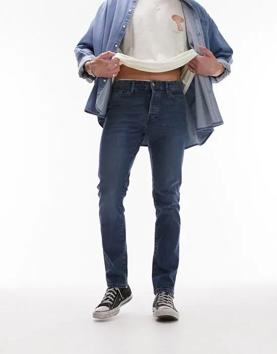 slim jeans in mid wash