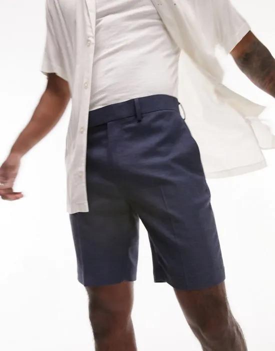 slim smart short in navy