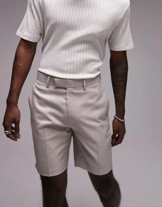 slim smart short in stone