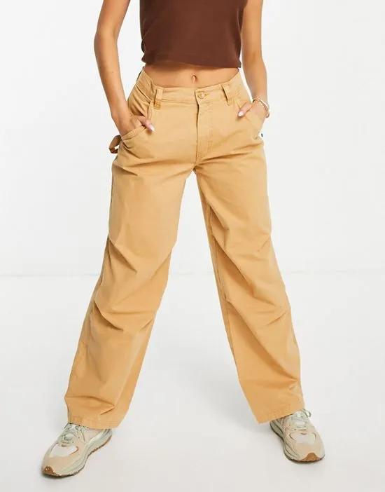 slouchy cargo pants in caramel