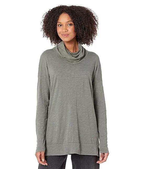 Slouchy Funnel Neck Tee