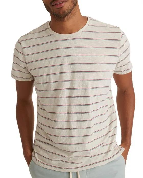 Slub Striped Crewneck Tee