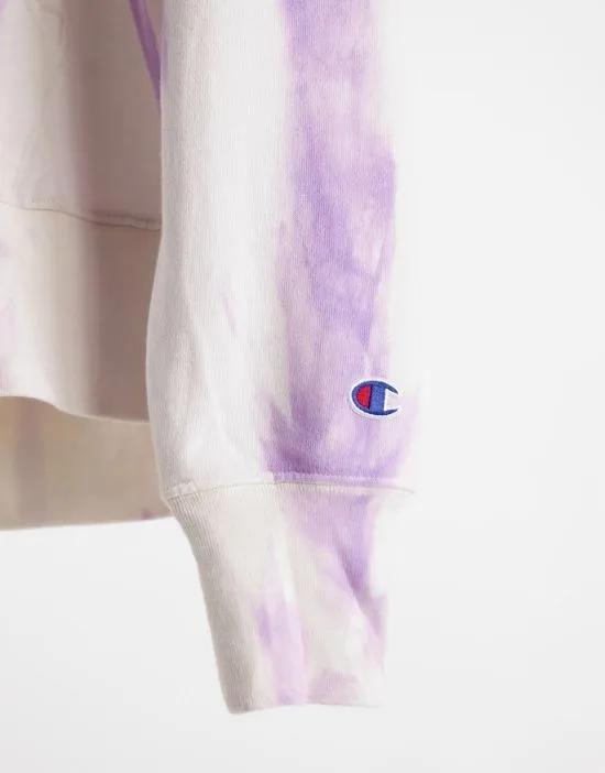 small logo sweat in purple and white