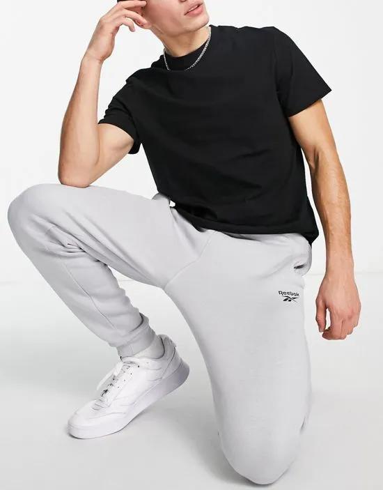 small logo sweatpants in gray