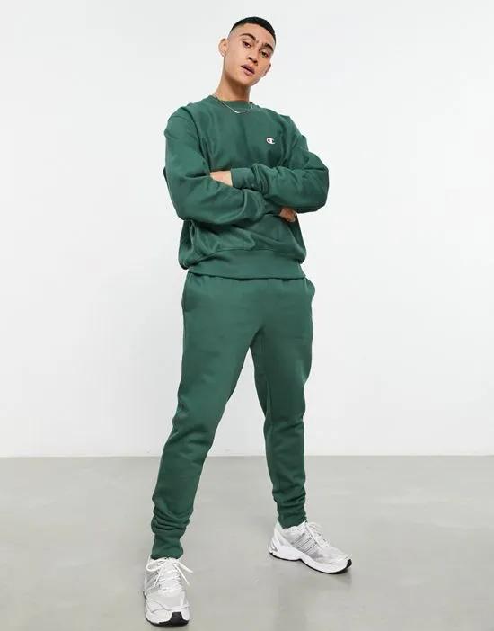 small logo sweatpants in green