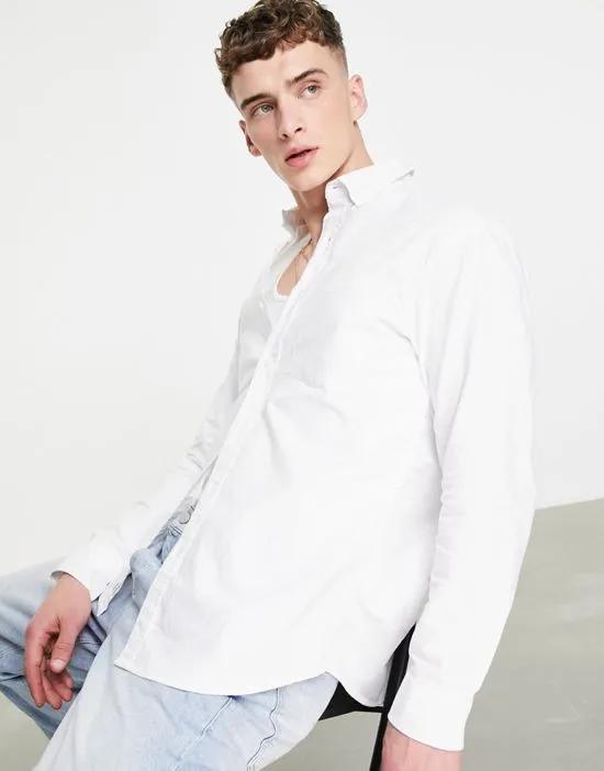 smart oxford shirt in white
