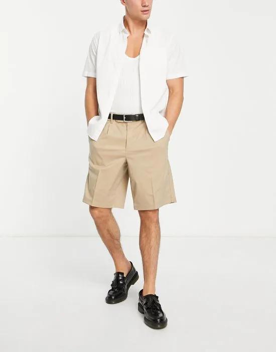 smart shorts in beige