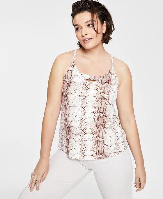 Snakeskin-Print Tank Top, Created for Macy's