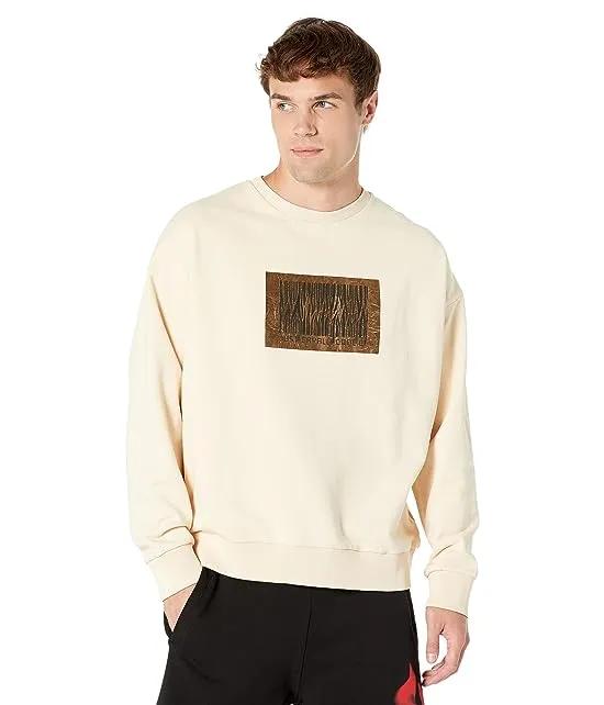 Soho Crew Neck Sweatshirt with "Just Code"Foil Logo