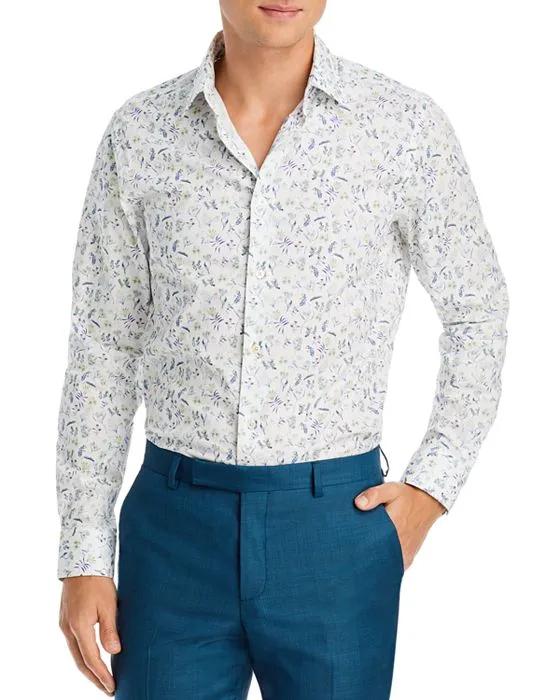 Soho Floral Print Slim Fit Shirt