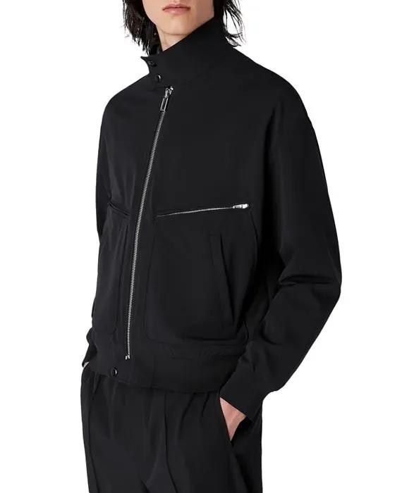 Solid Full Zip Jacket 