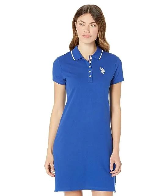 Solid Polo Dress