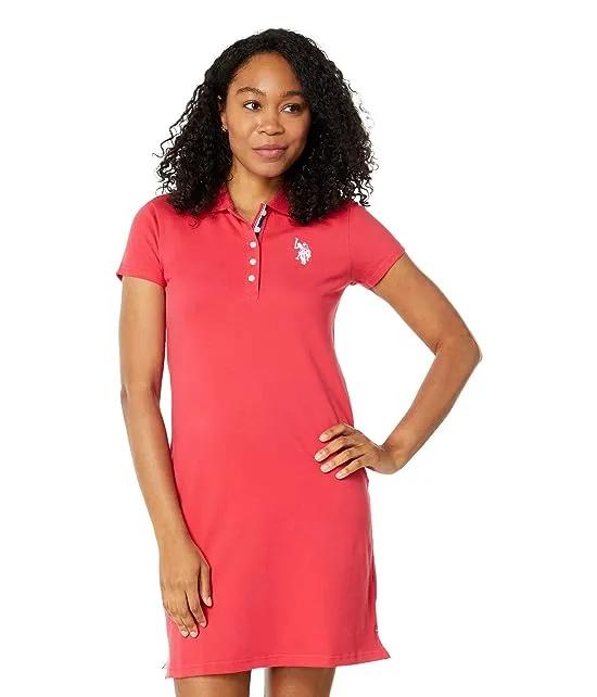 Solid Polo Dress